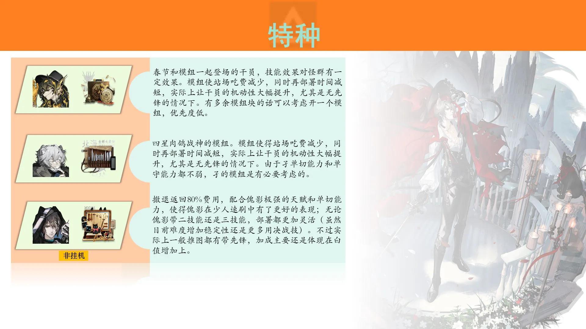 明日方舟干员模组有哪些干员(《明日方舟》干员模组推荐一览，让干员上一个档次的东西不看看吗)  第2张