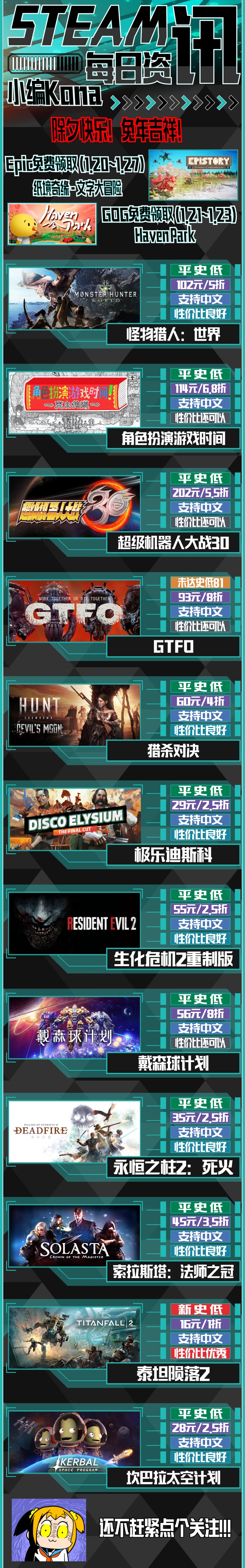 steam的周末特惠(steam本周特卖(Steam周末特惠游戏推荐：新春特卖持续中))  第2张